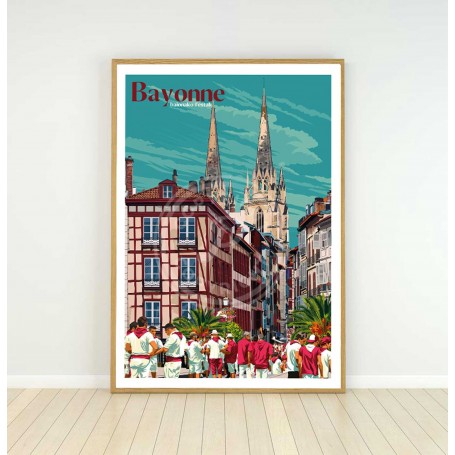 Affiche de Bayonne - Baionako Festak
