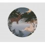 Stickers Cerf paysage nuit - collaboration avec l'illustratrice Aurélia Mahé