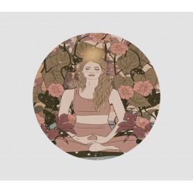 Stickers Méditation - collaboration avec l'illustratrice Aurélia Mahé