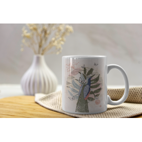 Mug Paon - collaboration avec l'illustratrice Aurélia Mahé