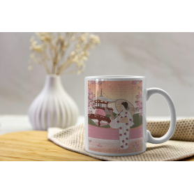 Mug Jardin Japon - collaboration avec l'illustratrice Aurélia Mahé