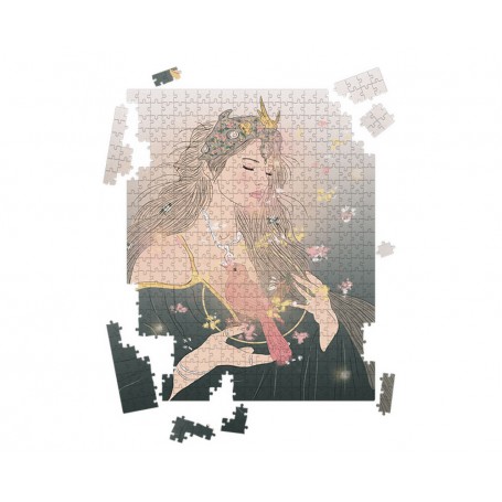 Puzzle Déesse printemps - collaboration avec l'illustratrice Aurélia Mahé