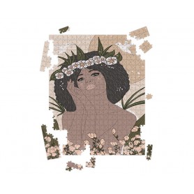 Puzzle Portrait Vahiné - collaboration avec l'illustratrice Aurélia Mahé