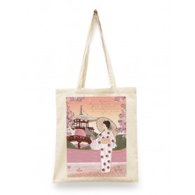 Tote Bag Jardin Japonais - Collaboration avec l'illustratrice Aurélia Mahé