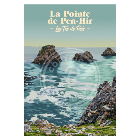 Affiche La Pointe de Pen-Hir - Les Tas de Pois