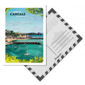 Carte Postale du port de Cancale