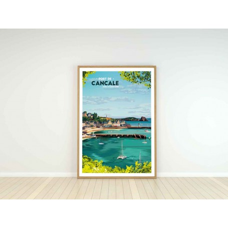 Affiche du port de Cancale